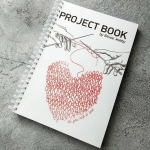 Ламинированный блокнот на пружине Project Book арт1