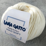 Пряжа Lana Gatto Maxi Soft 978 молочный