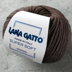 Пряжа Lana Gatto Supersoft 9426 шоколадный брауни