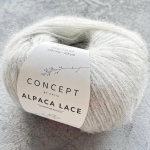 Пряжа KATIA Concept  Alpaca Lace 080 серый